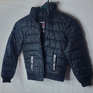 Justice Kids Black Quilted Puffer Jacket